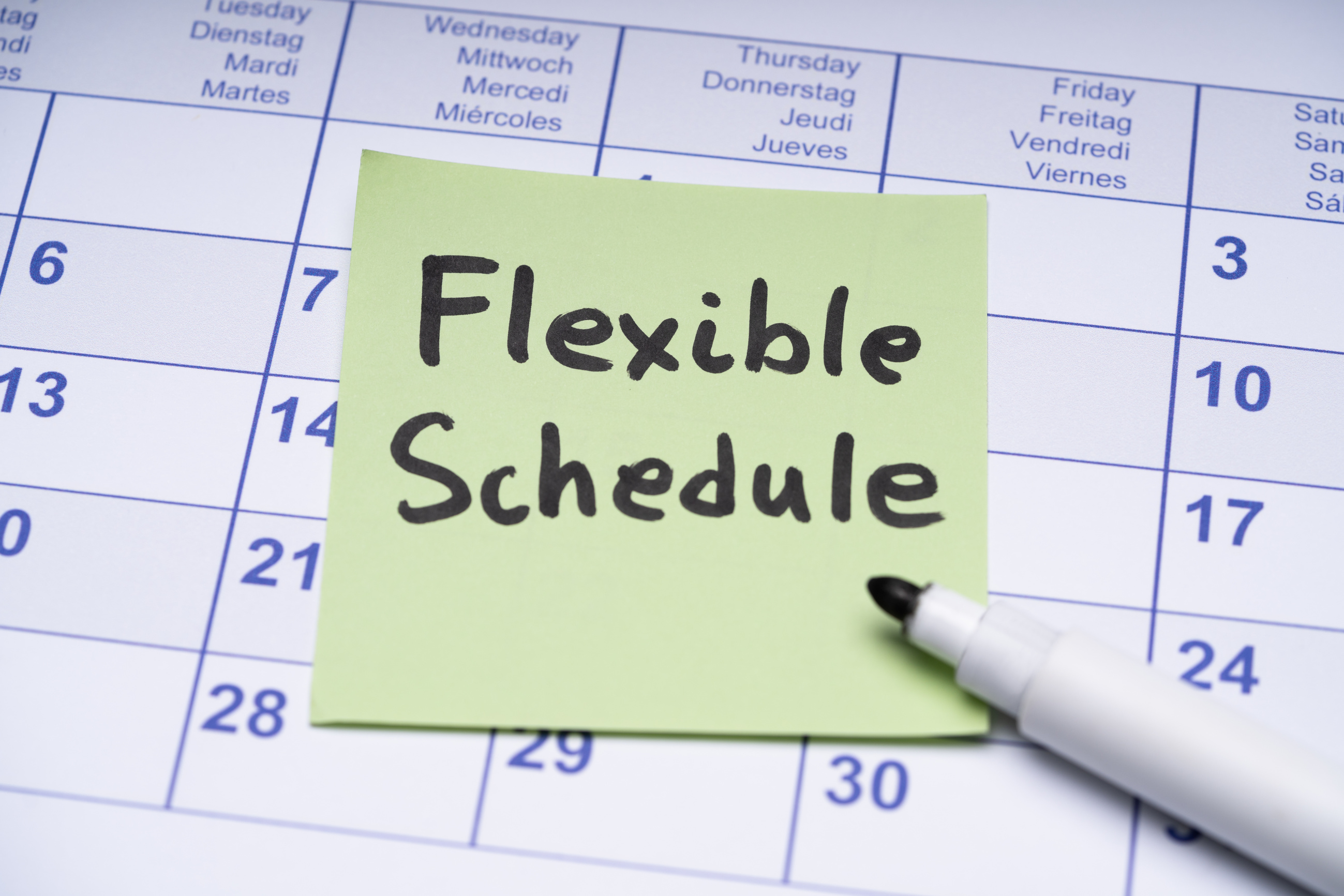 Flexible Work Schedule Concept